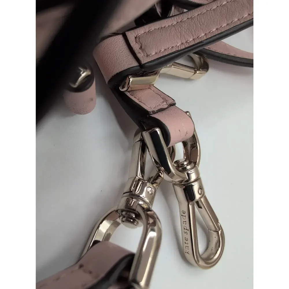 Kate Spade New York Quilted Mini Backpack Blush Pink Leather Gold Hardware